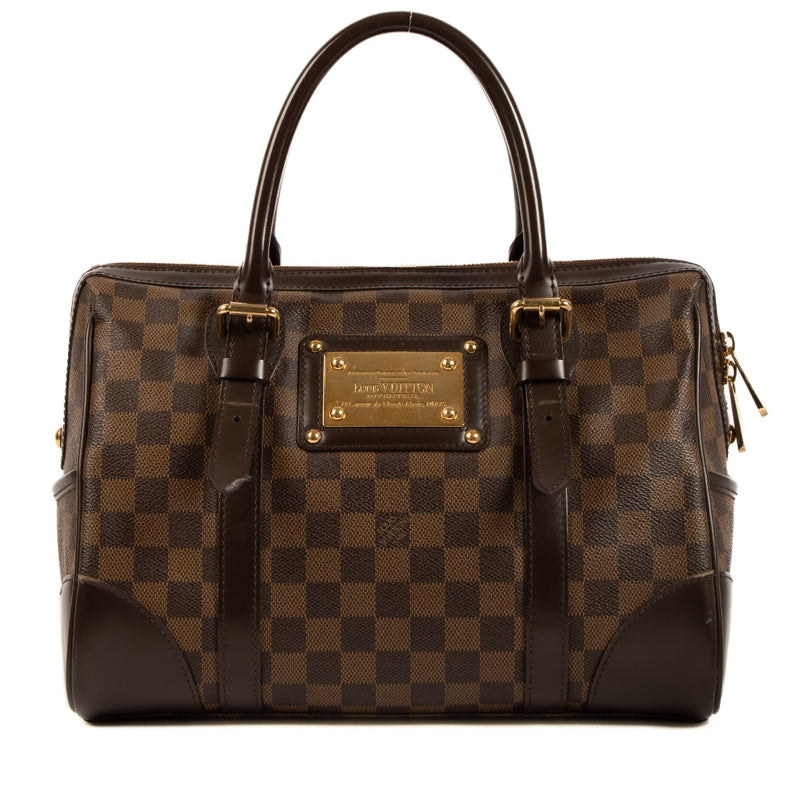 Shop safe online at Labellov this 100% authentic second hand Louis Vuitton Damier Ebene Berkeley Top Handle