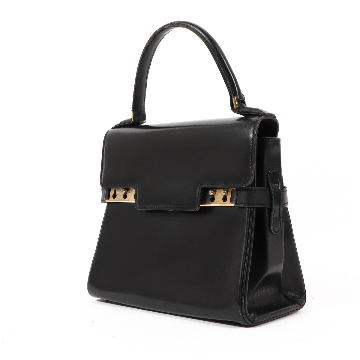 Buy an authentic secondhand Delvaux Black Leather Tempête PM Handbag in good condition at Labellov in Antwerp.