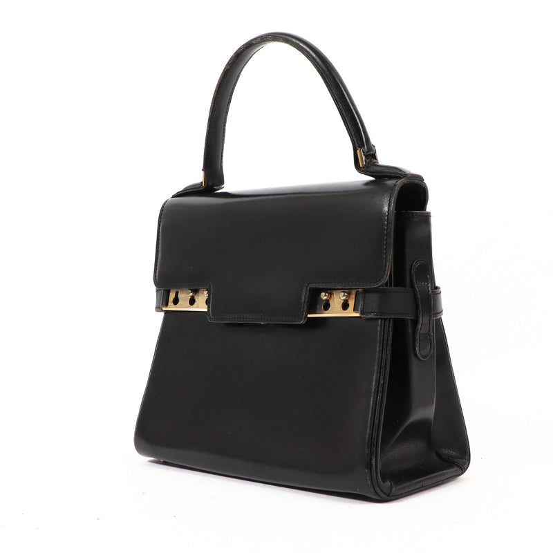 Buy an authentic secondhand Delvaux Black Leather Tempête PM Handbag in good condition at Labellov in Antwerp.