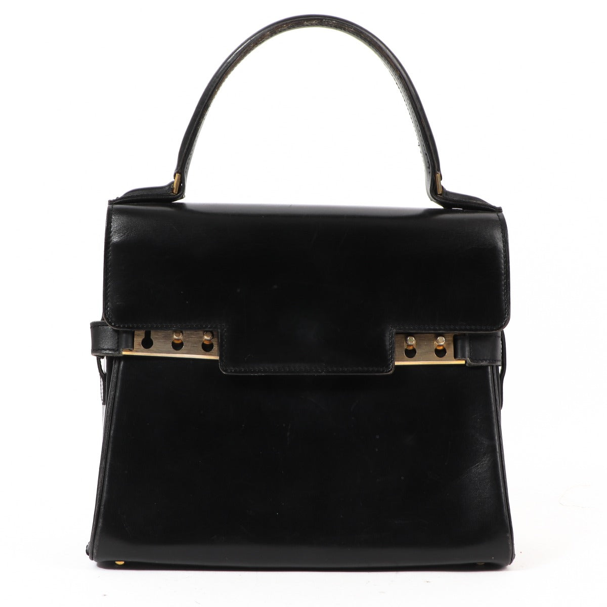 Buy an authentic secondhand Delvaux Black Leather Tempête PM Handbag in good condition at Labellov in Antwerp.