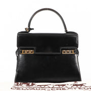 Buy an authentic secondhand Delvaux Black Leather Tempête MM Handbag in good condition at Labellov in Antwerp.