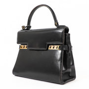 Buy an authentic secondhand Delvaux Black Leather Tempête MM Handbag in good condition at Labellov in Antwerp.