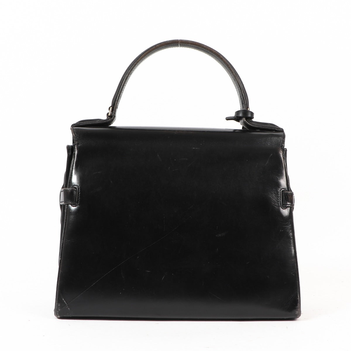 Delvaux Tempête MM Cuir de veau box noir vintage