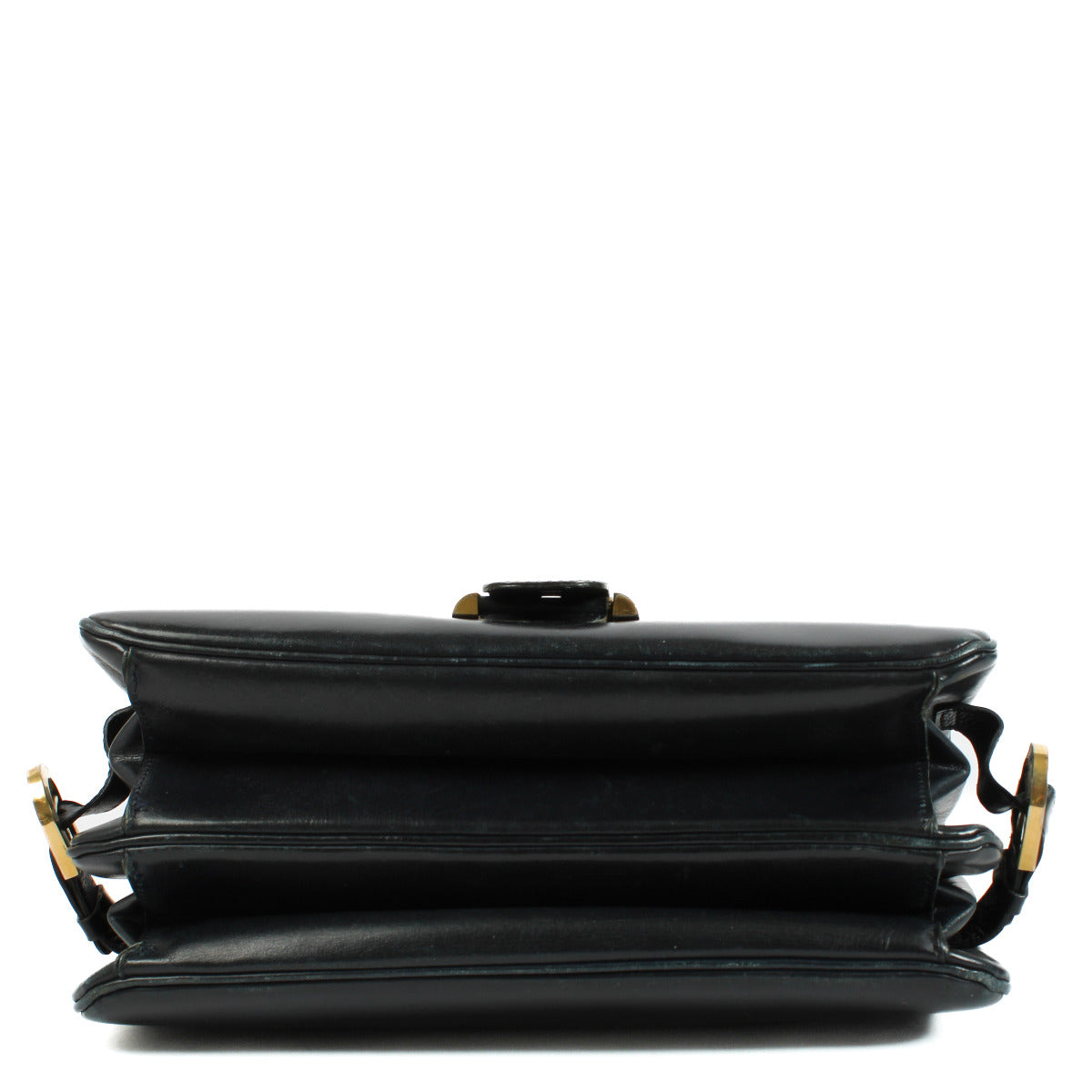 Delvaux Vintage Blue Brillant Rouilly Top Handle Bag