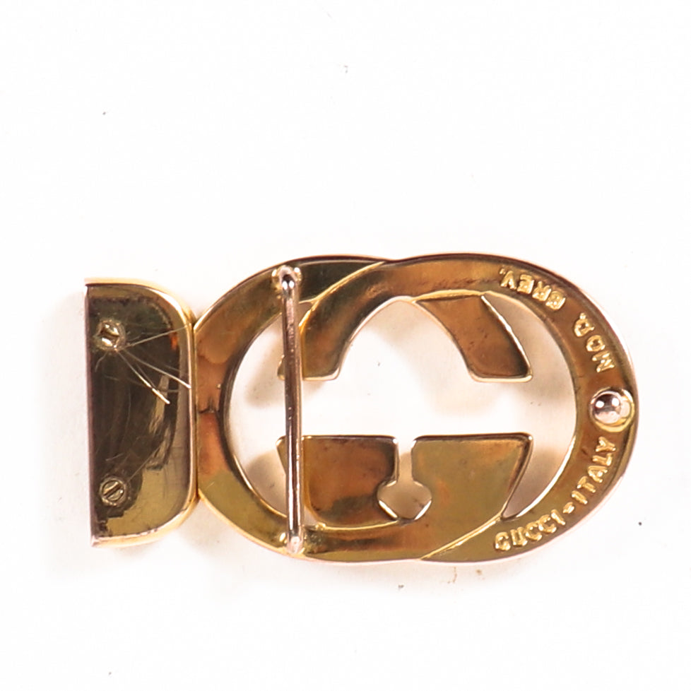 100% authentic second hand GG Gold Gucci Belt Buckle in excellent condition at Labellov.com