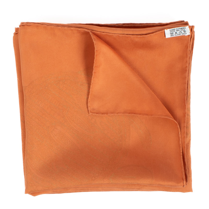 Hermès Oranje Zijden Sjaal 90