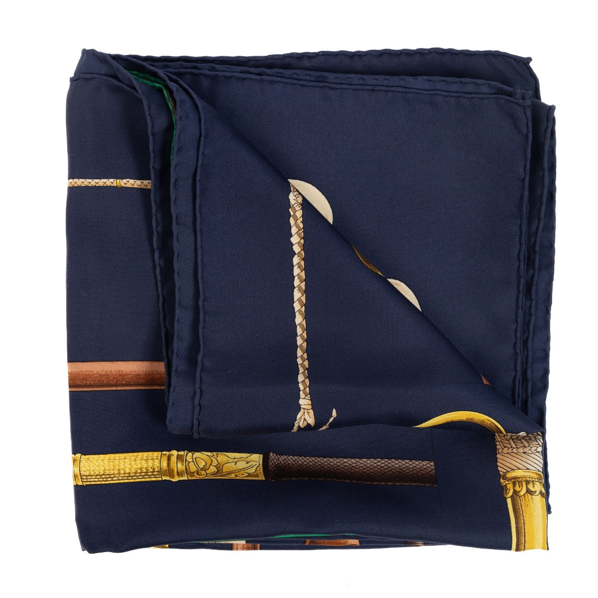 Hermès Cannes & Pommeaux Multicolor Scarf, Hermès Cannes & Pommeaux Multicolor Scarf