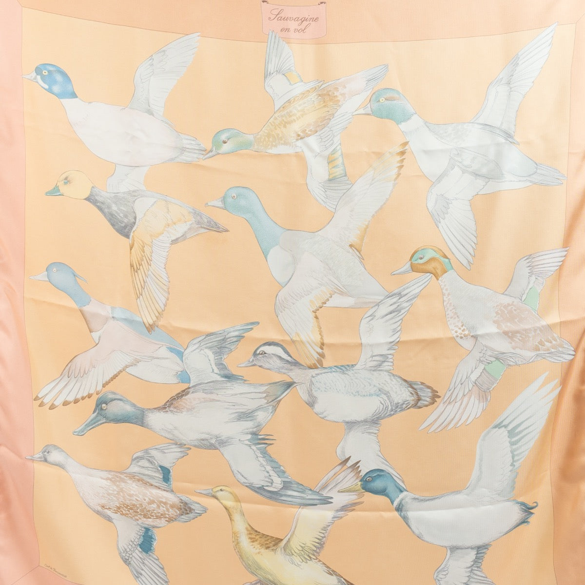 Shop 100% authentic second-hand Hermès Pink Lauvagine En Vol Scarf on Labellov.com