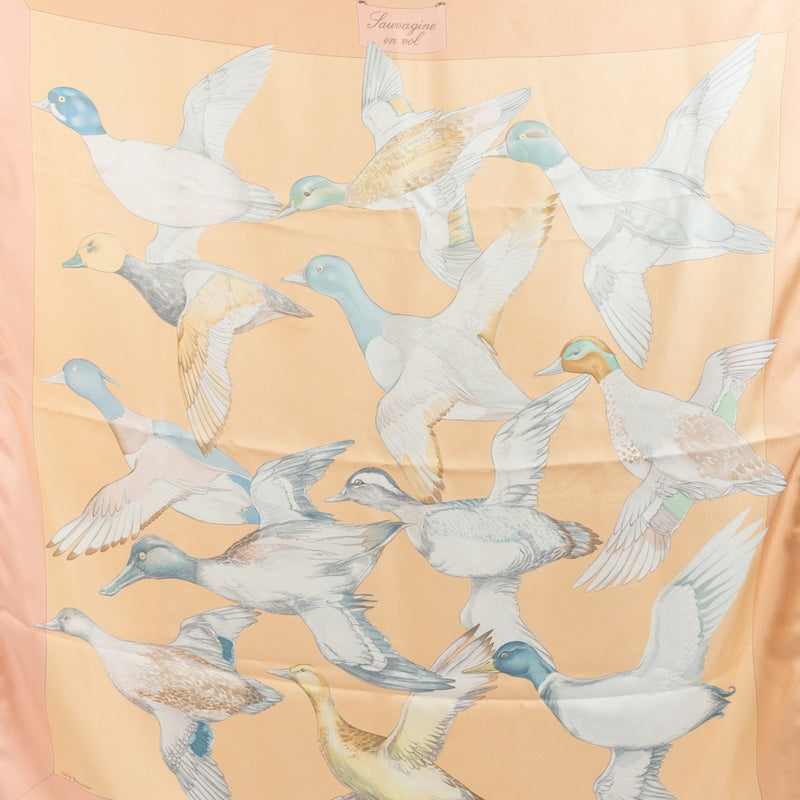 Shop 100% authentic second-hand Hermès Pink Lauvagine En Vol Scarf on Labellov.com