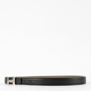 Authentic preloved Hermès Etoupe/Black Constance Mini Belt on Labellov.com