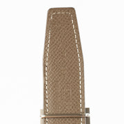 Authentic preloved Hermès Etoupe/Black Constance Mini Belt on Labellov.com
