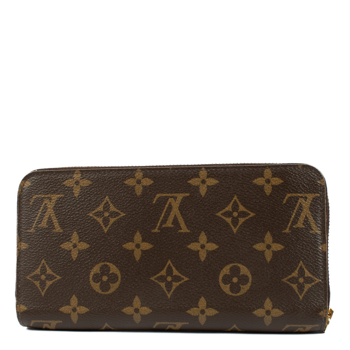 Louis Vuitton Monogram Zippy Wallet featuring iconic Monogram canvas, a secure all-round zip closure, multiple card slots, a zipped coin pocket, and a spacious interior lined with grained leather. Stylish and functional for everyday use.