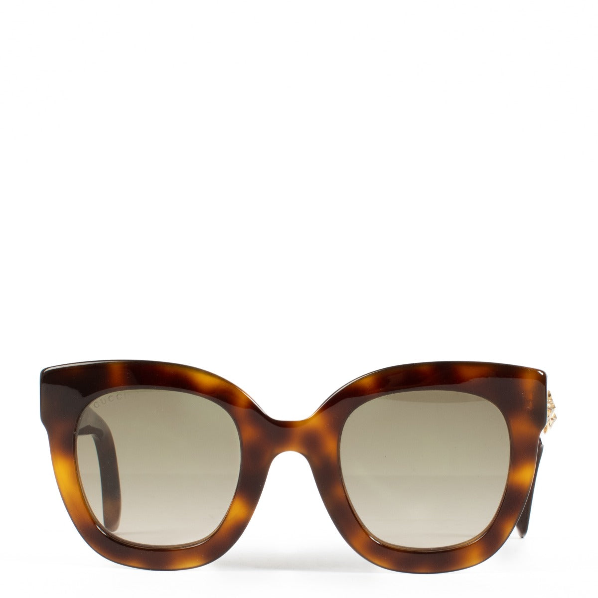 Gucci Tortoise GG0208 Star Interlocking G Zonnebril