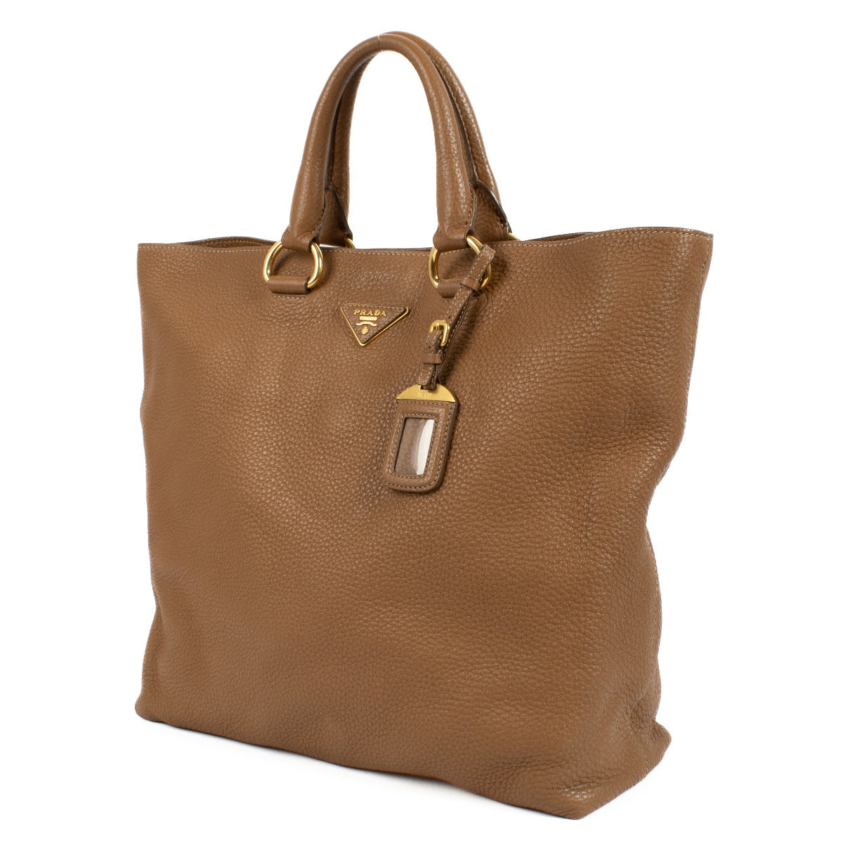 Sac fourre-tout Prada Vitello Daino marron