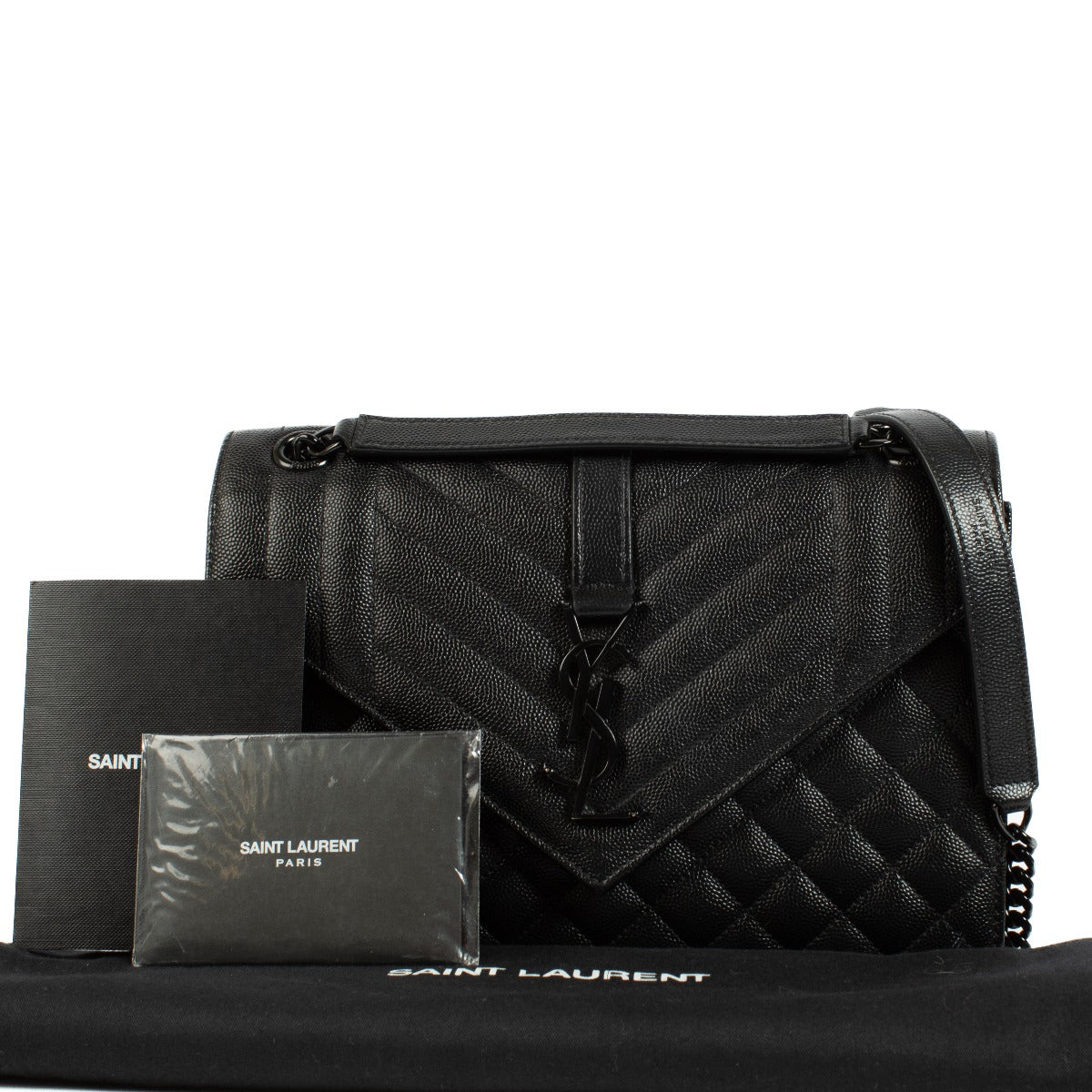 Saint Laurent So Black Medium Envelope Bag