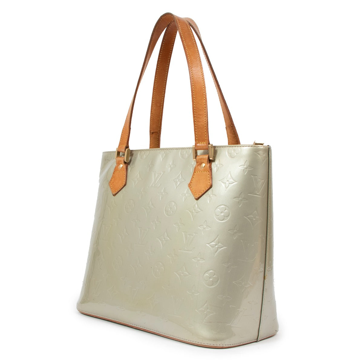 Louis Vuitton Peppermint Monogram Vernis Houston Bag