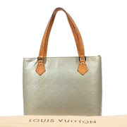 Louis Vuitton Houston Mint Green Monogram Vernis Tote Bag