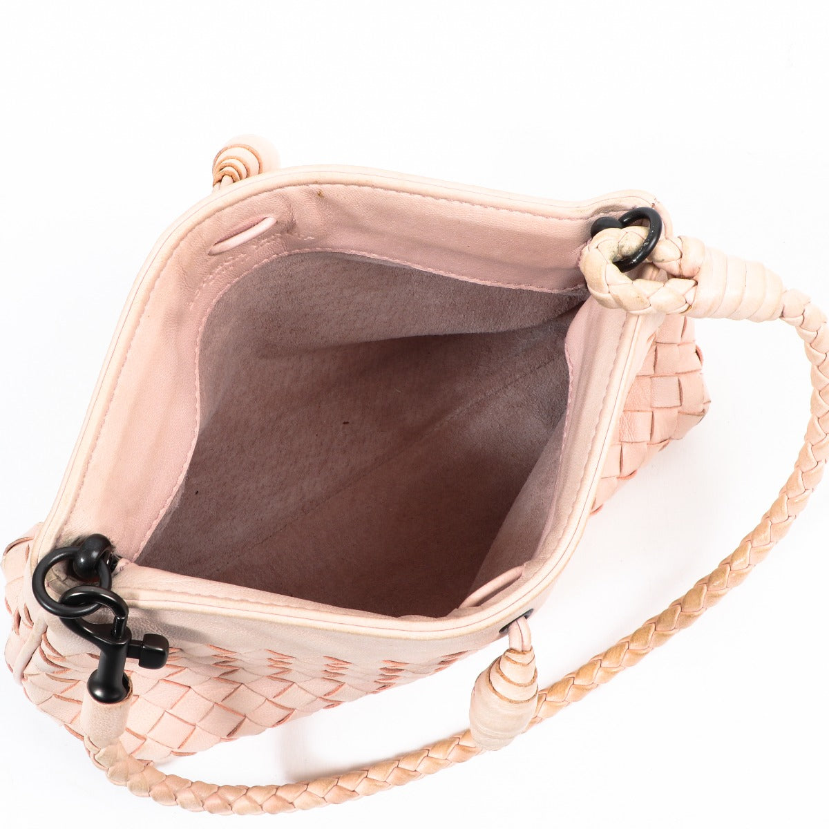 Bottega Veneta Quarzo Nude Intreccaito Mini Schoudertas
