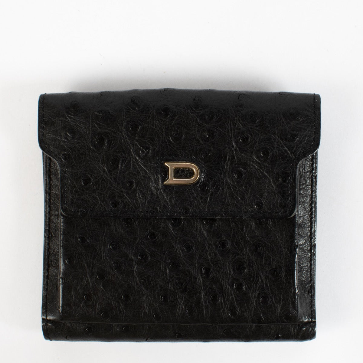 Shop 100% authentic secondhand Delvaux Black Palissandre Ostrich Wallet on Labellov.com
