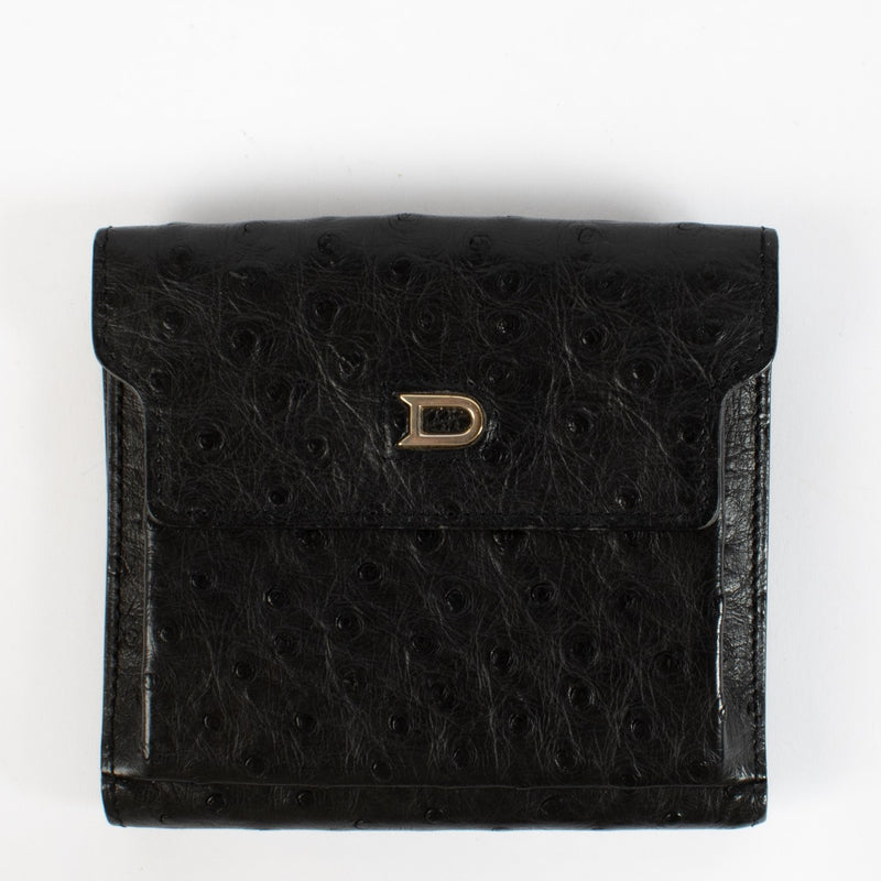 Shop 100% authentic secondhand Delvaux Black Palissandre Ostrich Wallet on Labellov.com