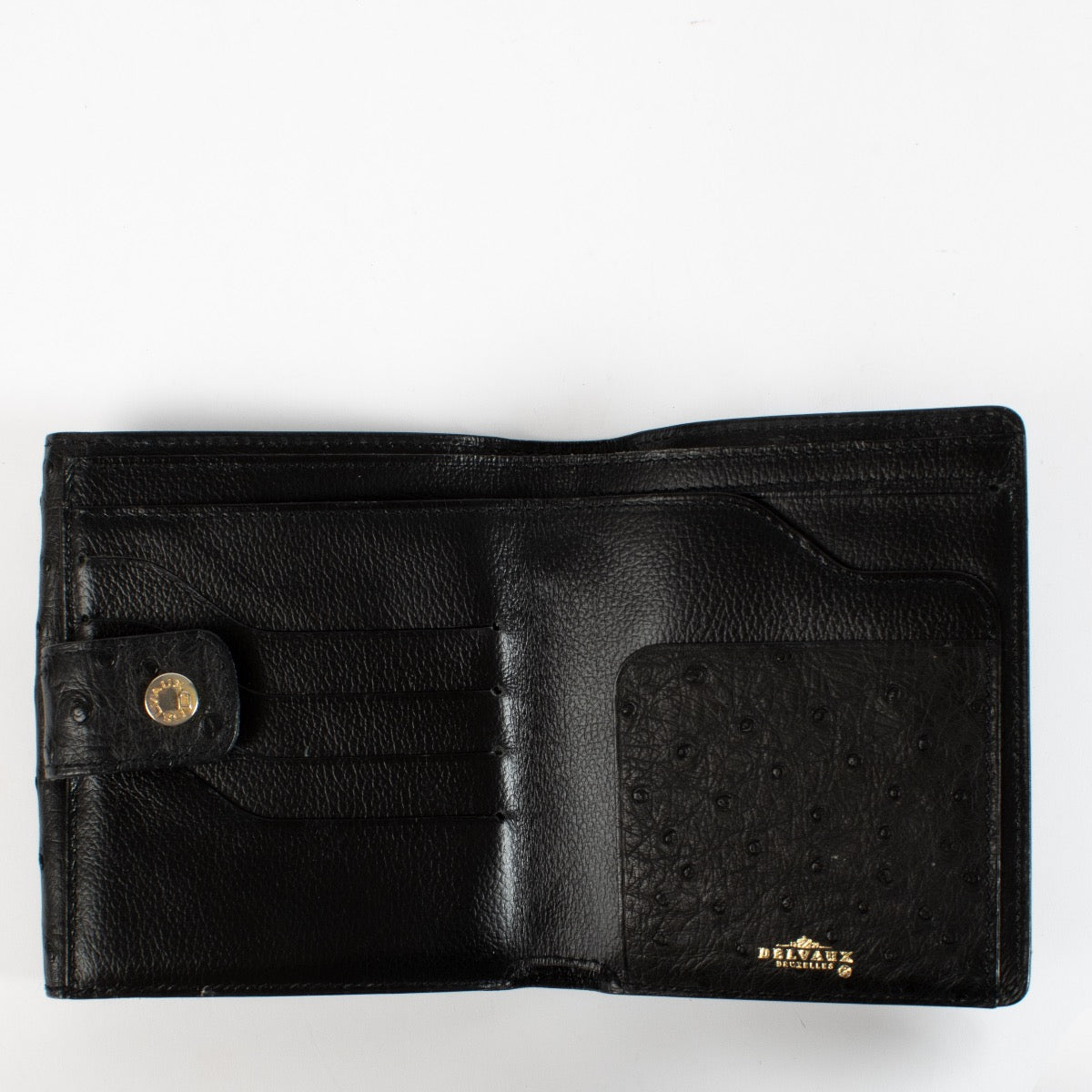 Shop 100% authentic secondhand Delvaux Black Palissandre Ostrich Wallet on Labellov.com