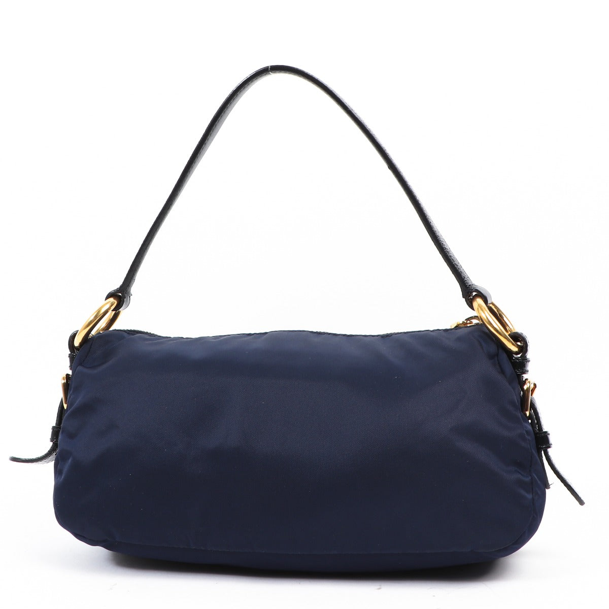 Prada Blauw Tessuto Pietre Nylon Tas met Juwelen