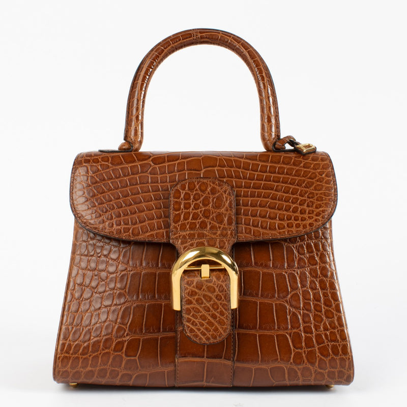 Delvaux Cognac Mat Alligator Brillant PM