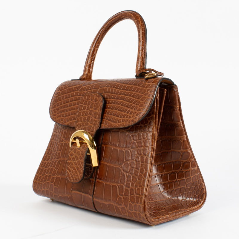Delvaux Cognac Mat Alligator Brillant PM