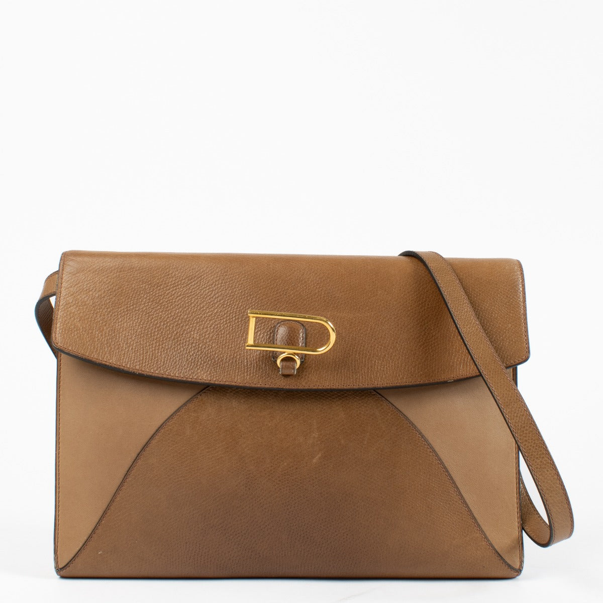 Pochette Delvaux Camel