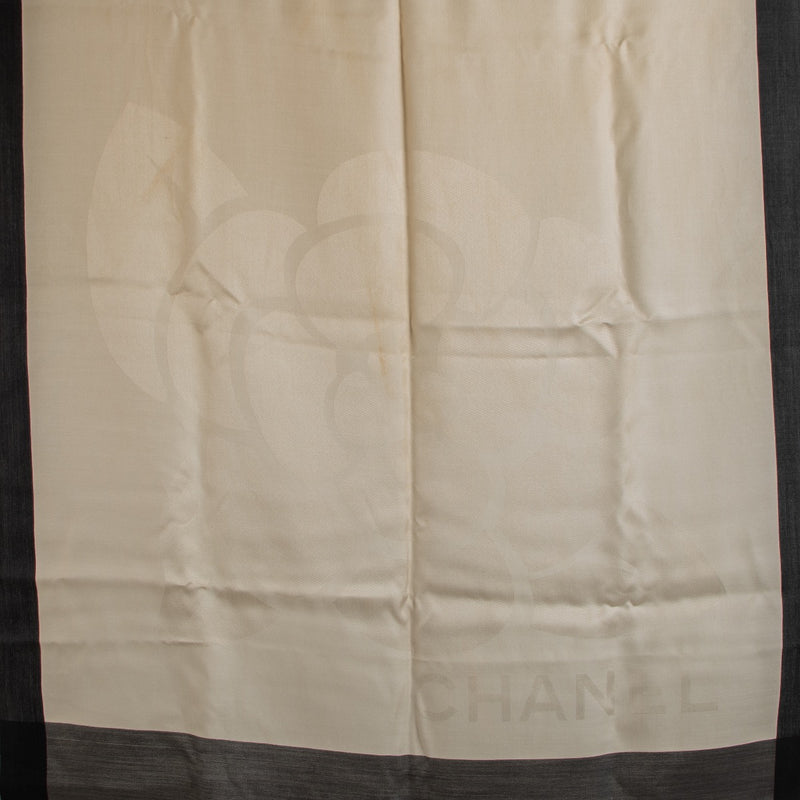 shop 100% authentic second hand Chanel Beige Silk/Cashmere Scarf on Labellov.com