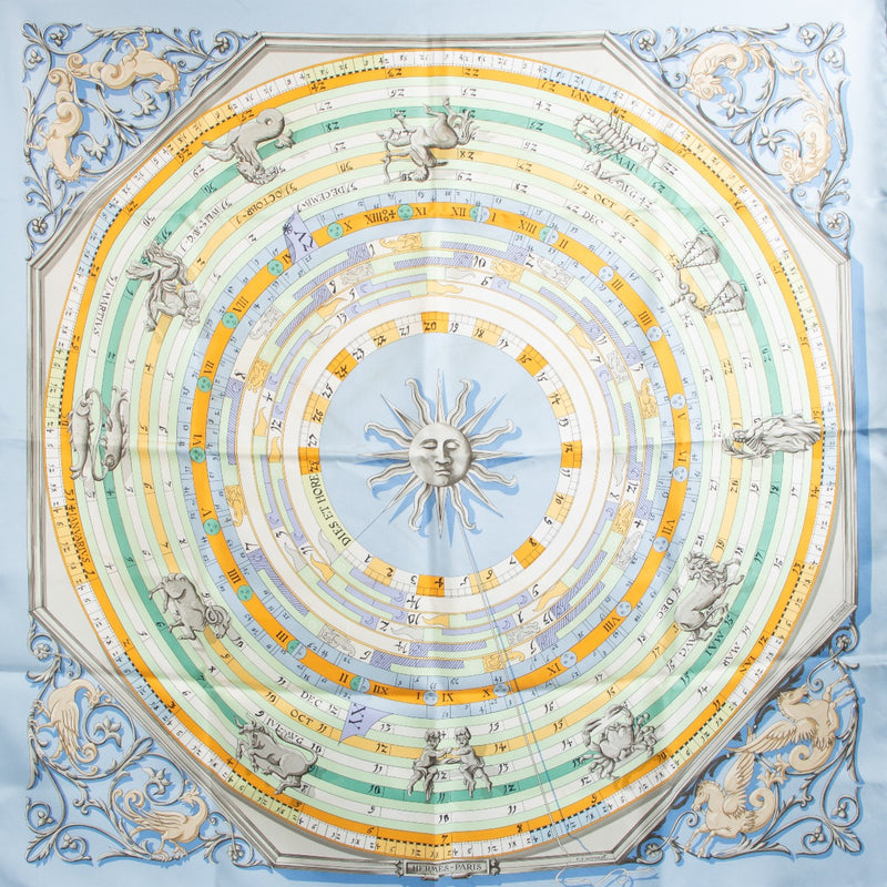 Hermès Dies et Hore Silk 90 Scarf