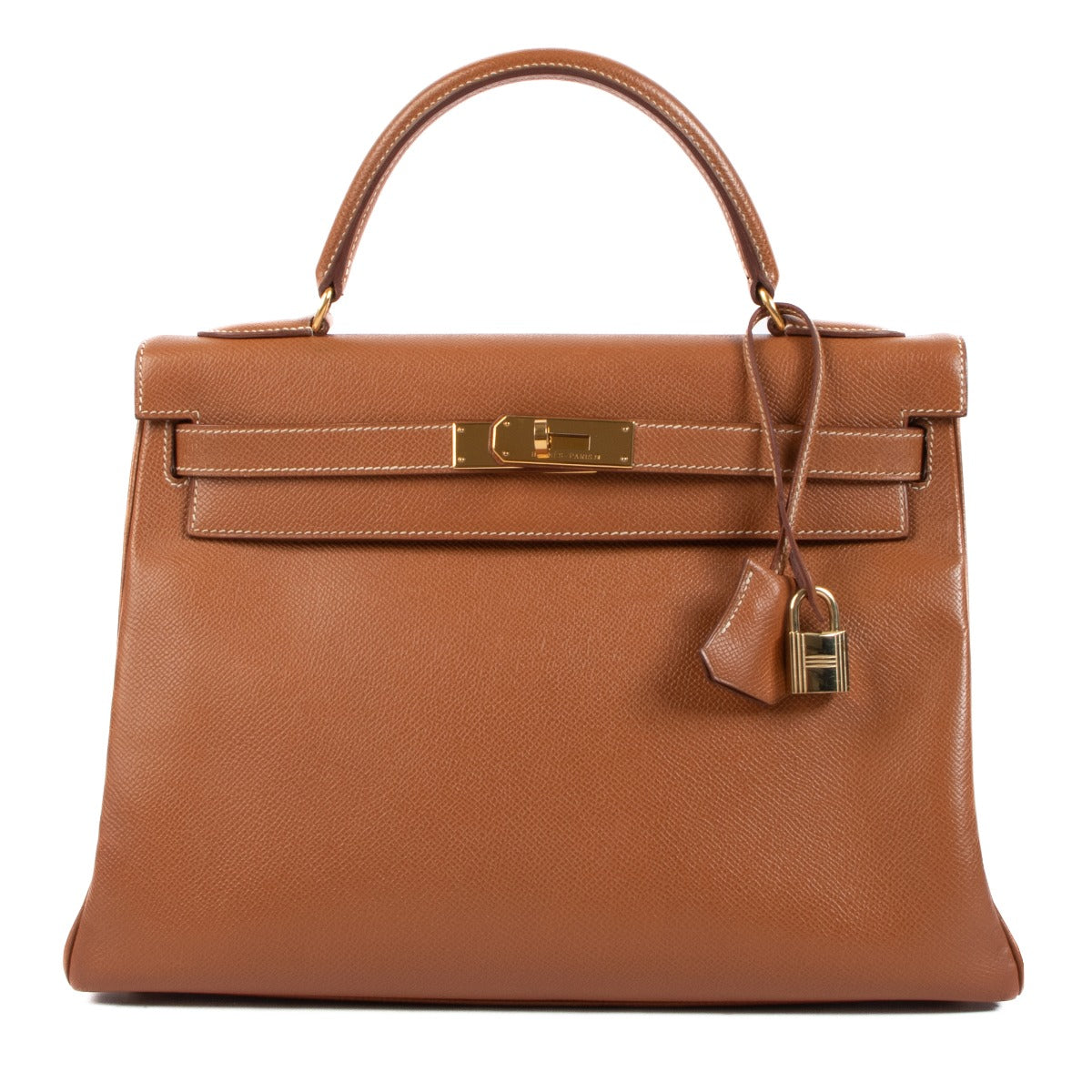 Shop authentic pre-owned second hand Hermès Vintage Kelly 32 Gold Courchevel on www.labellov.com