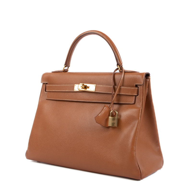 Hermès Kelly 32 Gold Courchevel