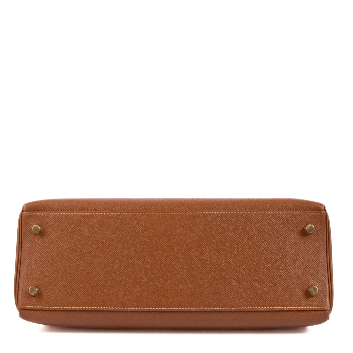 Hermès Vintage Kelly 32 Gold Courchevel GHW