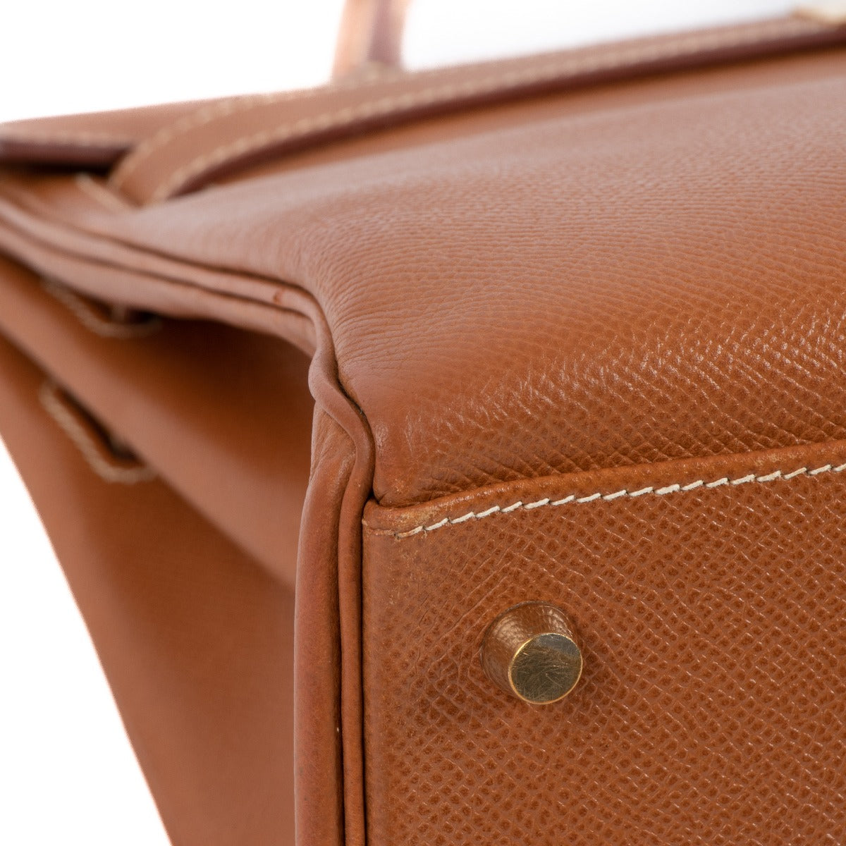 Hermès Vintage Kelly 32 Gold Courchevel GHW