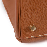 Hermès Vintage Kelly 32 Gold Courchevel GHW