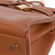 Hermès Vintage Kelly 32 Gold Courchevel GHW