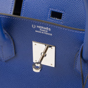 2016 Hermès Horseshoe Special Order Birkin 35 Bleu Electrique Epsom PHW