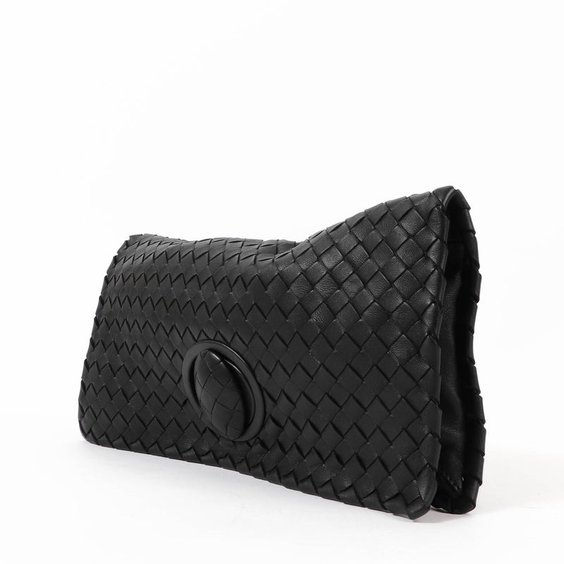 Bottega Veneta Zwarte Intrecciato Clutch