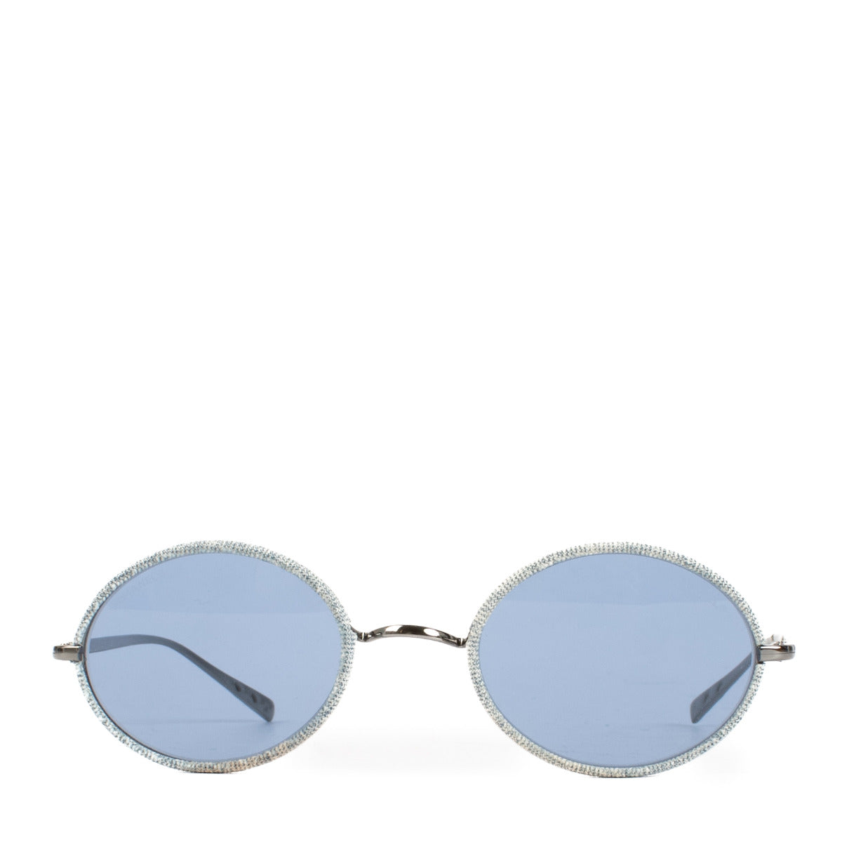 Chanel Oval Denim Trim Sunglasses