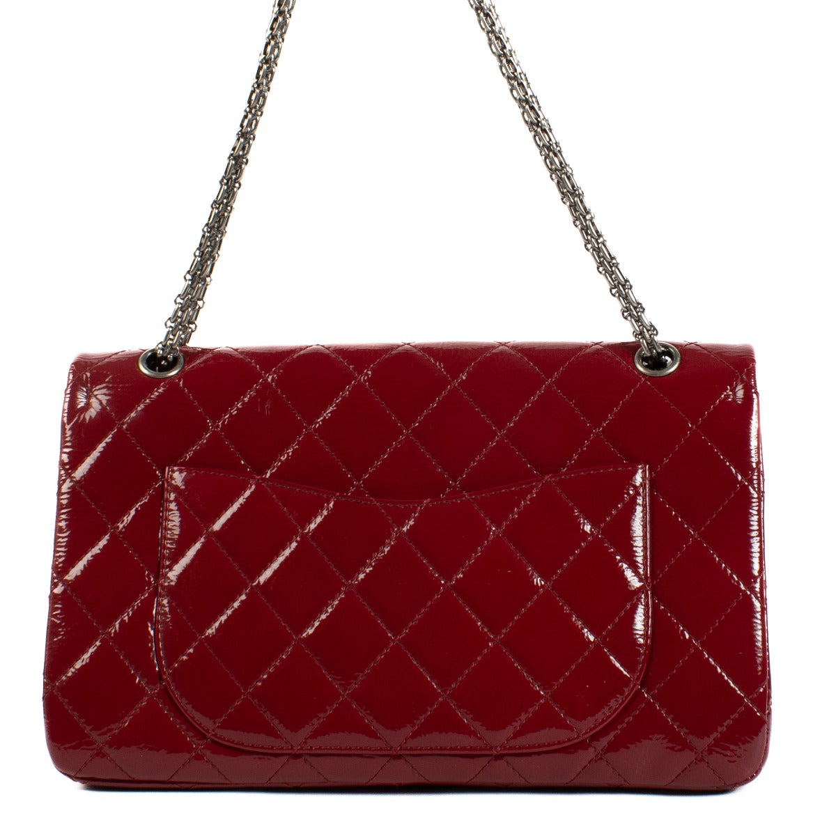Shop 100% authentic secondhand Chanel Framboise Patent Leather Maxi 2.55 on Labellov.com
