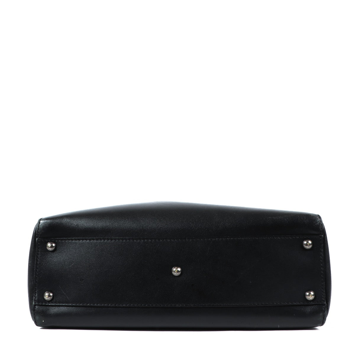 Buy an authentic second hand Fendi Black Leopard-Lined Small Peekaboo Bag in very good condition at Labellov