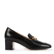 Shop safe online at Labellov in Antwerp, Brussels and Knokke this 100% authentic second hand Gucci Black Leather Malaga Kid Zumi Mid-Heel Loafers - Size 38