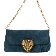 Gucci Blue Suede Hysteria Chain Bag