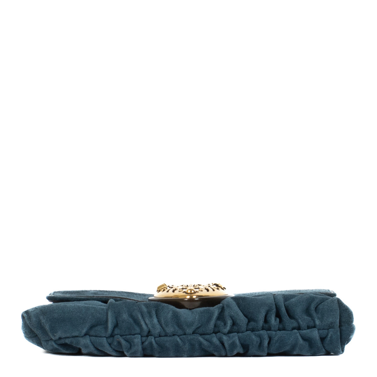 Sac à chaîne Hysteria en daim bleu Gucci