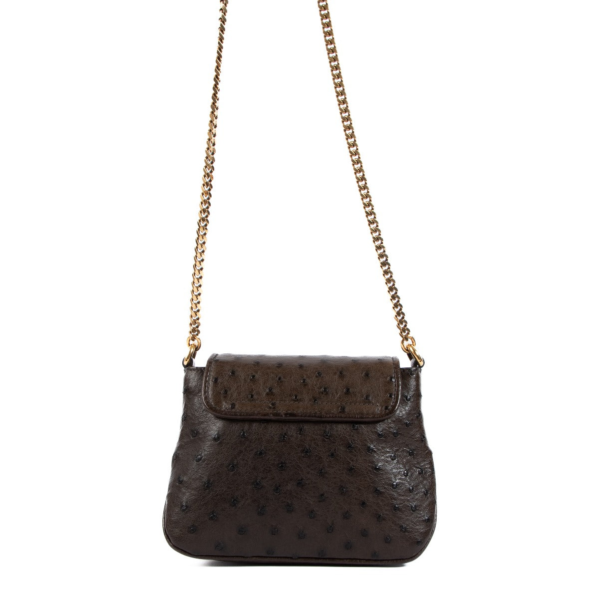 Sac bandoulière mini Gucci 1973 en autruche
