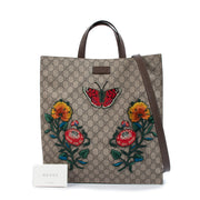 Gucci GG Supreme Embroidery Tote Bag