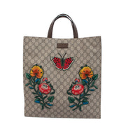 Gucci GG Supreme Embroidery Tote Bag