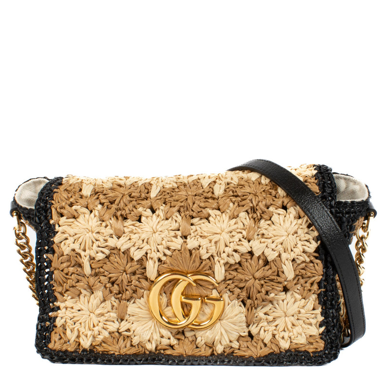 Gucci Raffia Crochet GG Marmont Bag aan de beste prijs bij Labellov