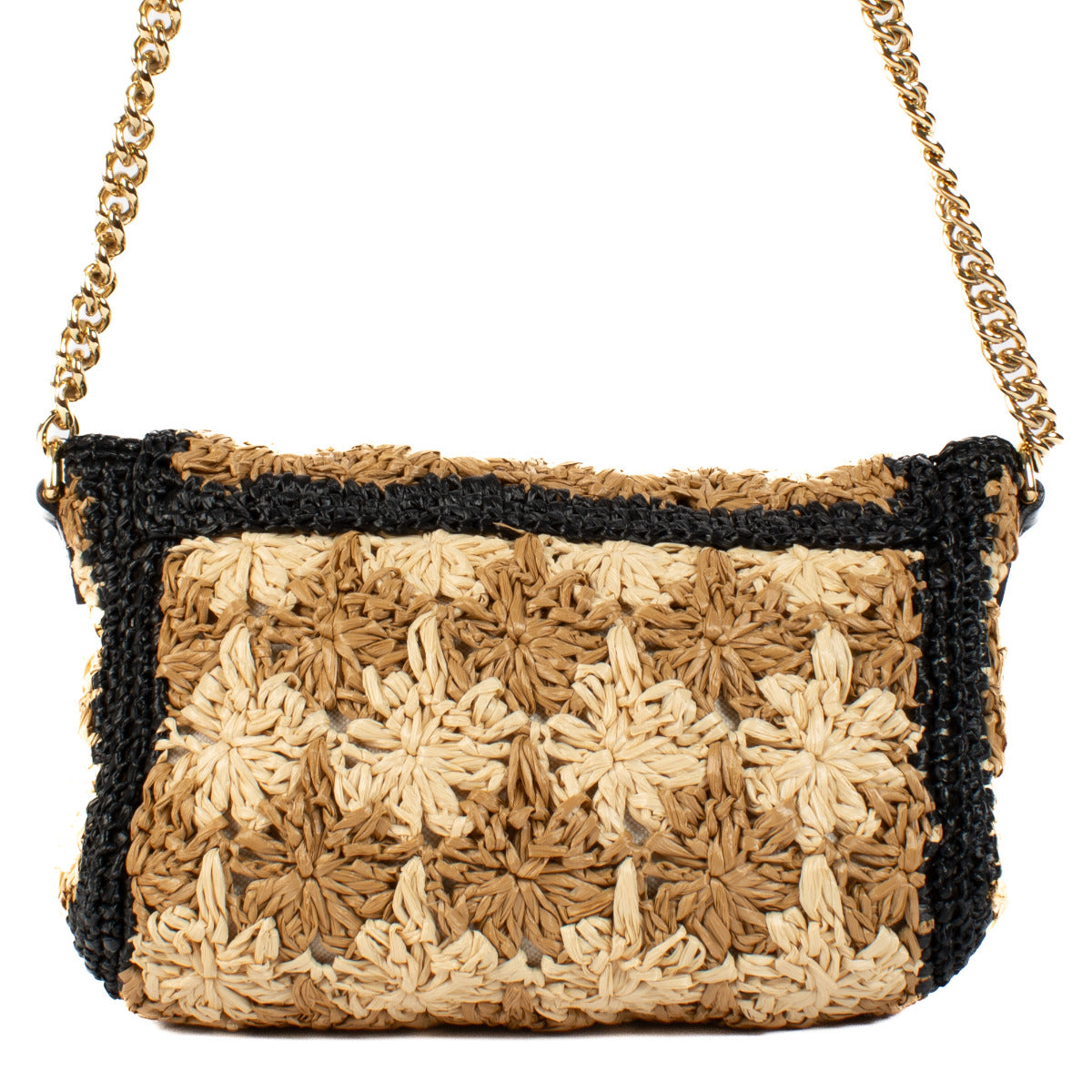 Gucci Raffia Crochet GG Marmont Bag